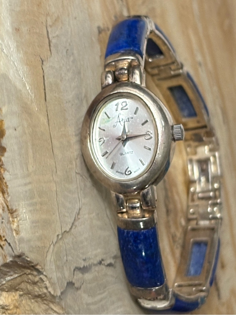 Sterling Silver Lapis Lazuli Bracelet Watch